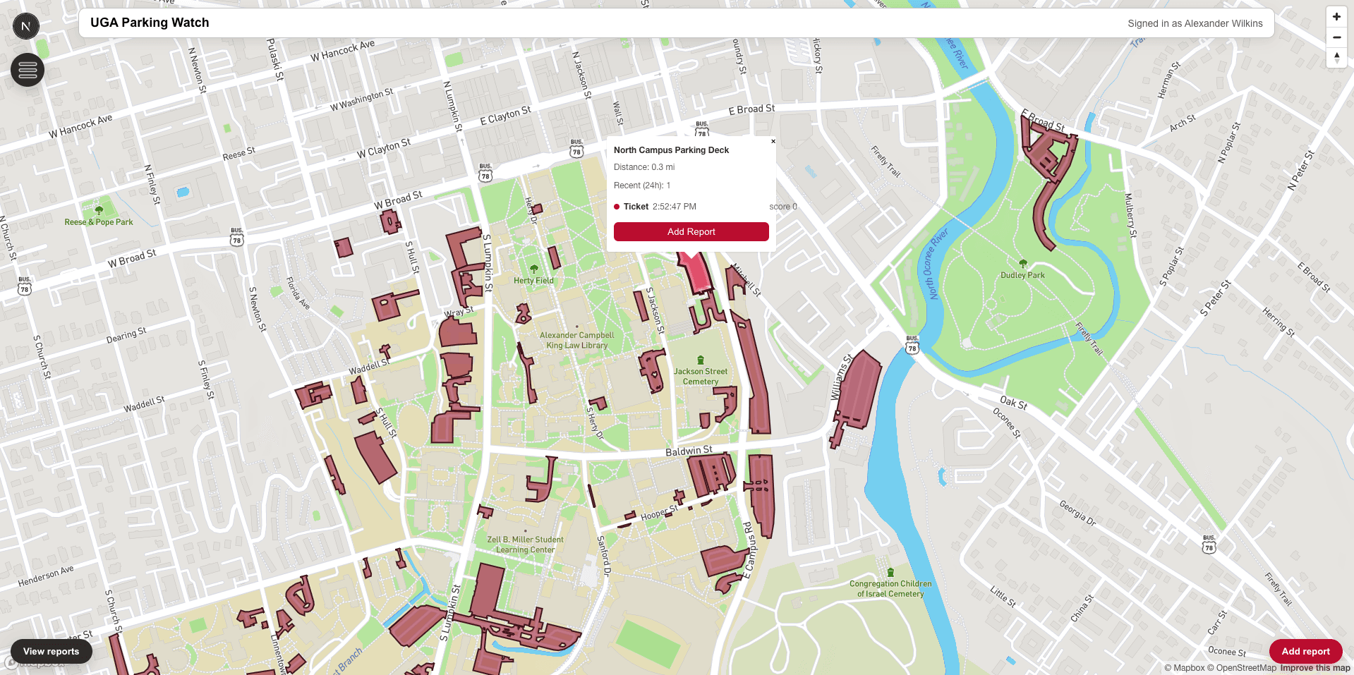 UGA Parking Watch